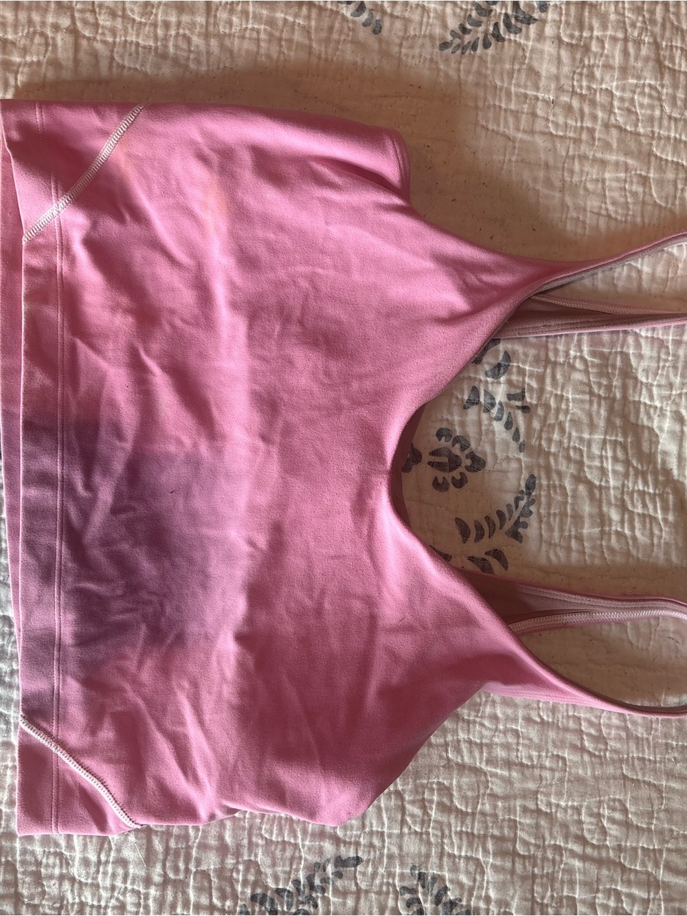 lululemon athletica Pink Slim-Strap Crop Tank